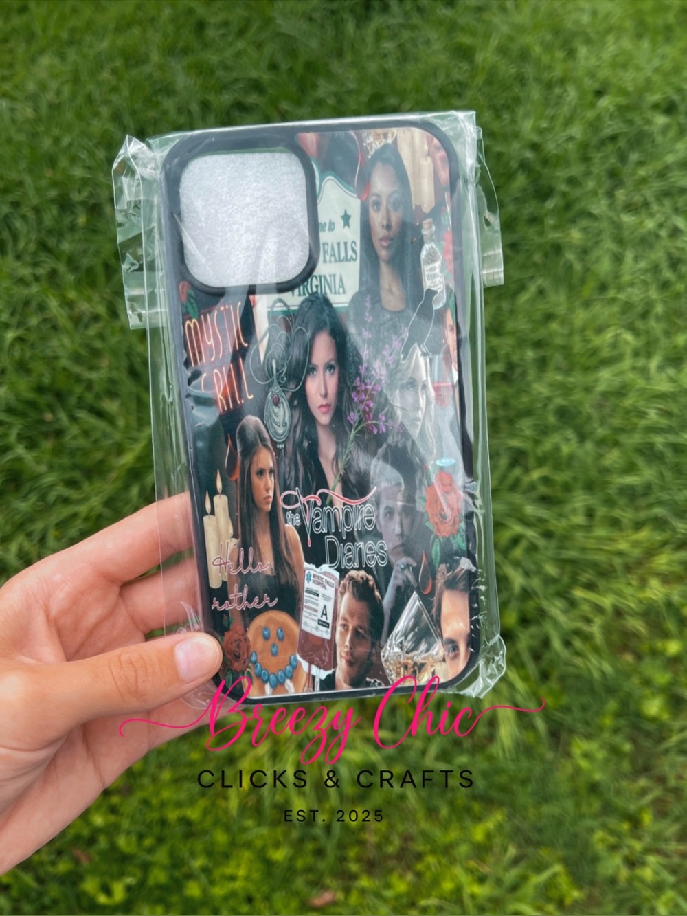The Vampire Diaries Collage iPhone Case - Black